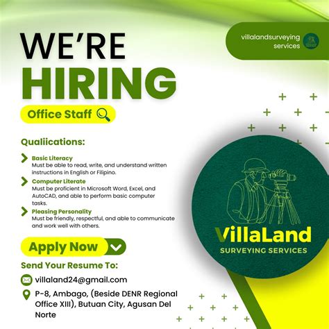 Office Staff Work, Jobs in Butuan .